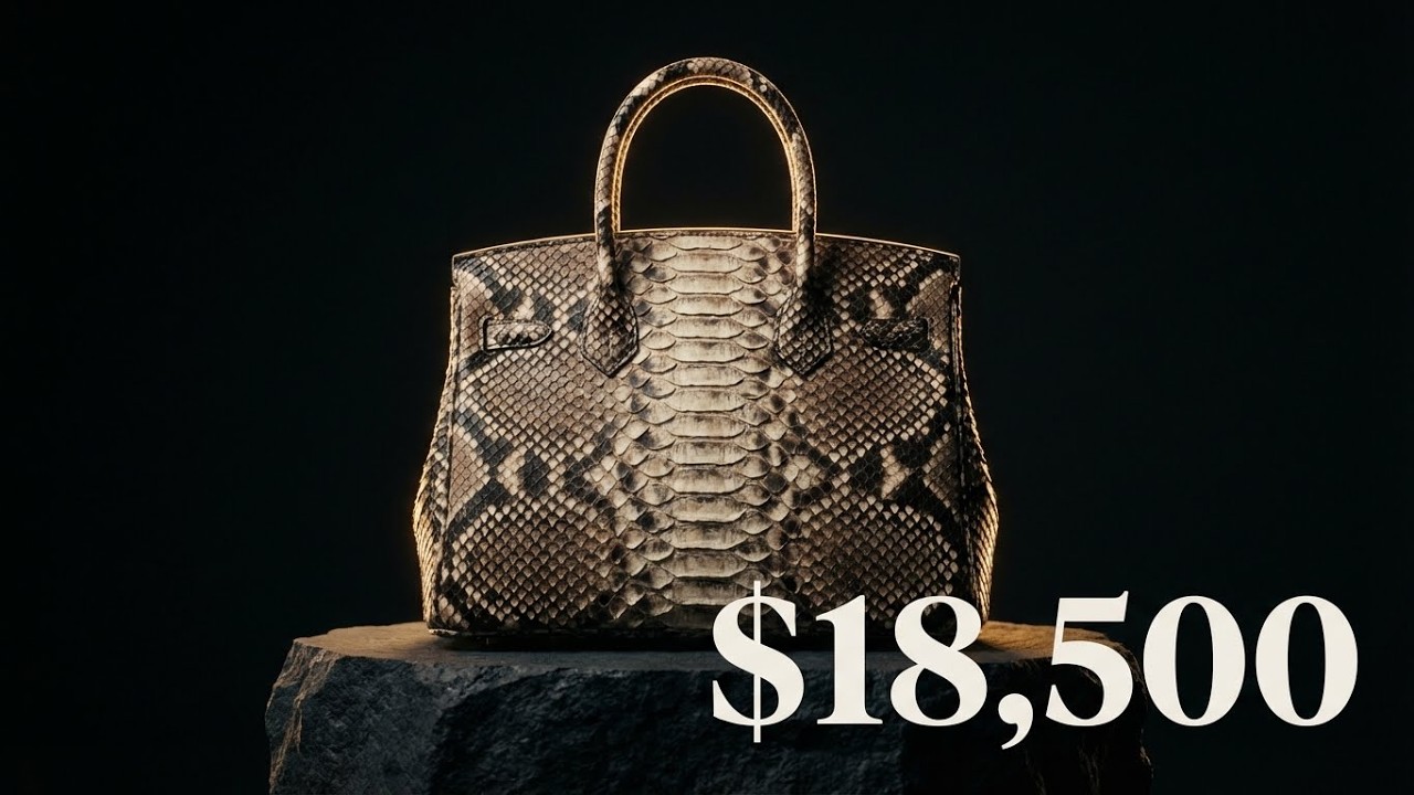 $18,500 Snakeskin Handbag – Luxury Craftsmanship Process 💲🐍