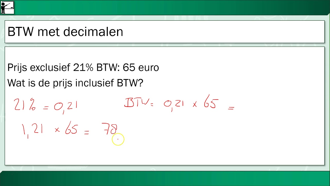 Rekenen - Percentages als Decimaal Getal