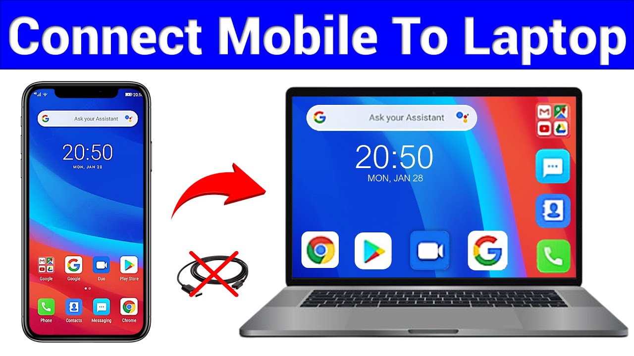 How to Connect Phone to Laptop 🔥 Laptop Ko Mobile Se Kaise Connect Kare Windows 11/10