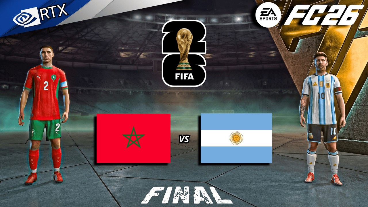 FC 26 - Morocco vs Argentina Ft. Brahim Diaz, Messi | FIFA World Cup Final Full Match | PC™ [4K60]