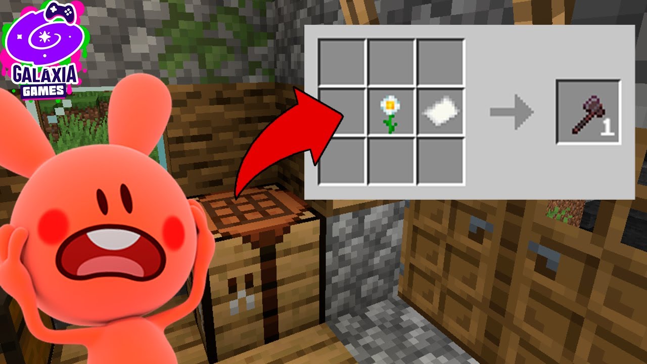MINECRAFT MAS OS CRAFTS SÃO TODOS ALEATÓRIOS !!! | Galáxia Games