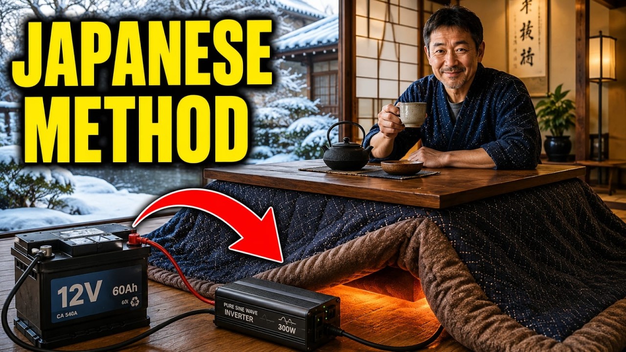 Did You Know You Can Heat Your Home With A Car Battery? &mdash; The Japanese Method