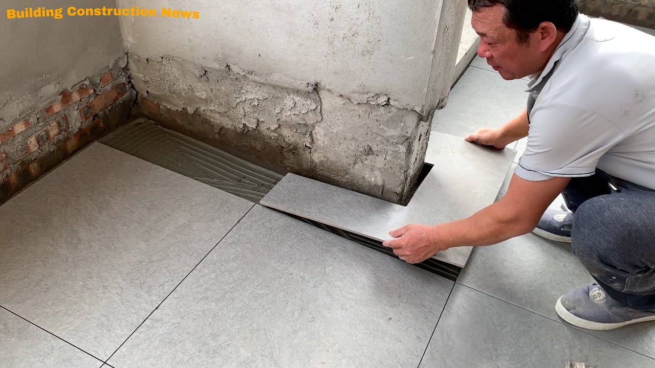 Workers Built A Small Playground On A Wonderful High Floor Using Ceramic Tiles Measuring 60 x 60cm