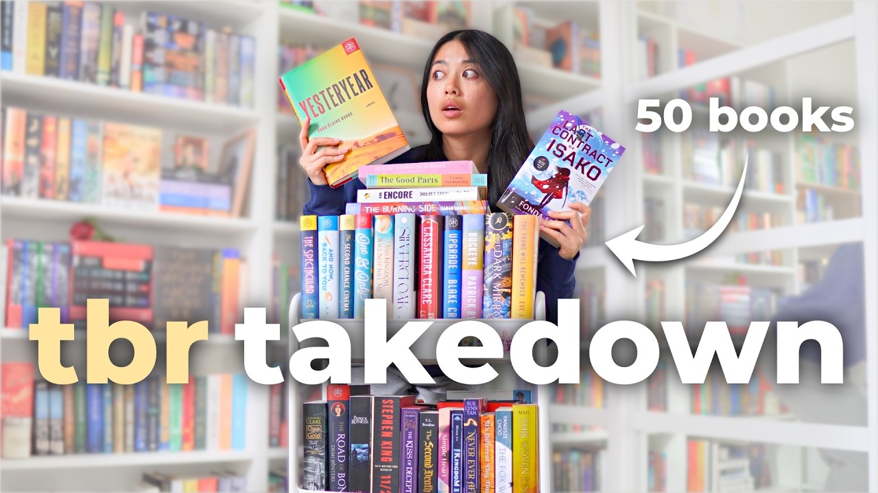 reading every book on my physical TBR... 👀 | TBR TAKEDOWN 📚
