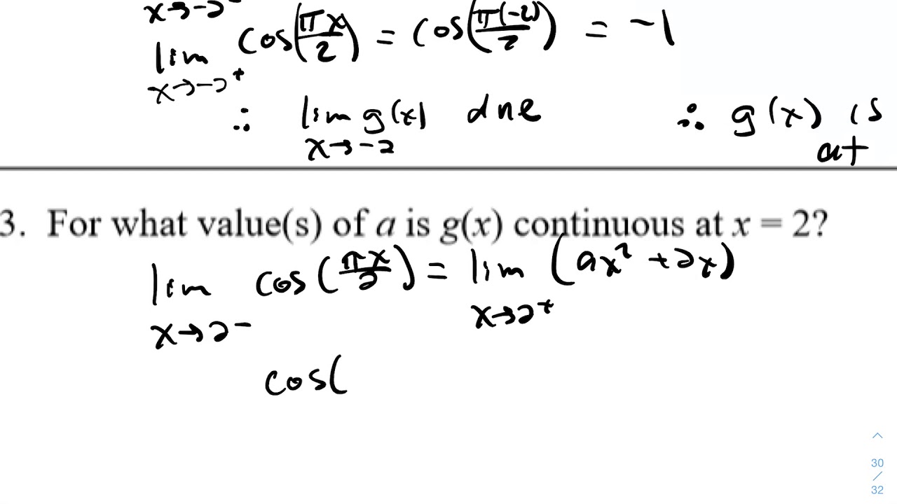 AP Calculus AB Unit 1 Extra Practice