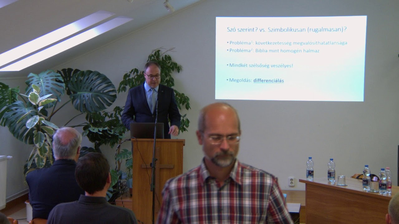 Dr. V&aacute;rady Endre: A hermeneutika n&eacute;lk&uuml;l&ouml;zhetetlens&eacute;ge a Szent&iacute;r&aacute;s adekv&aacute;t meg&eacute;rt&eacute;s&eacute;ben.