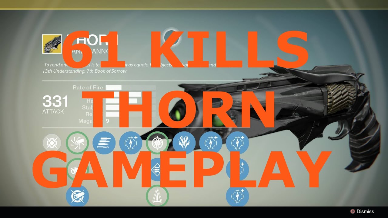 Destiny PvP: 61 kills on Control (Thorn/Final Boss/Corrective Measure)