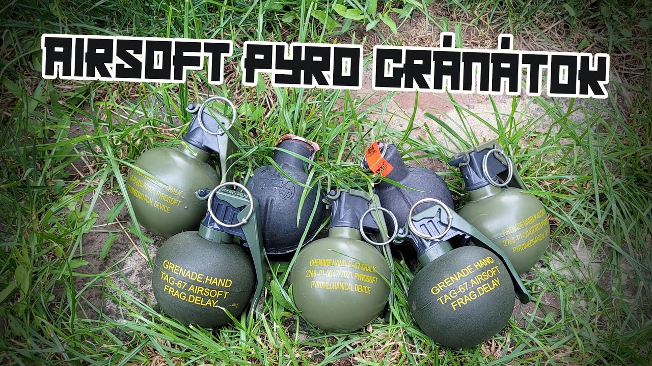 Airsoft PYRO gránátok - TAGinn, Pyrosoft, Enola Gaye teszt