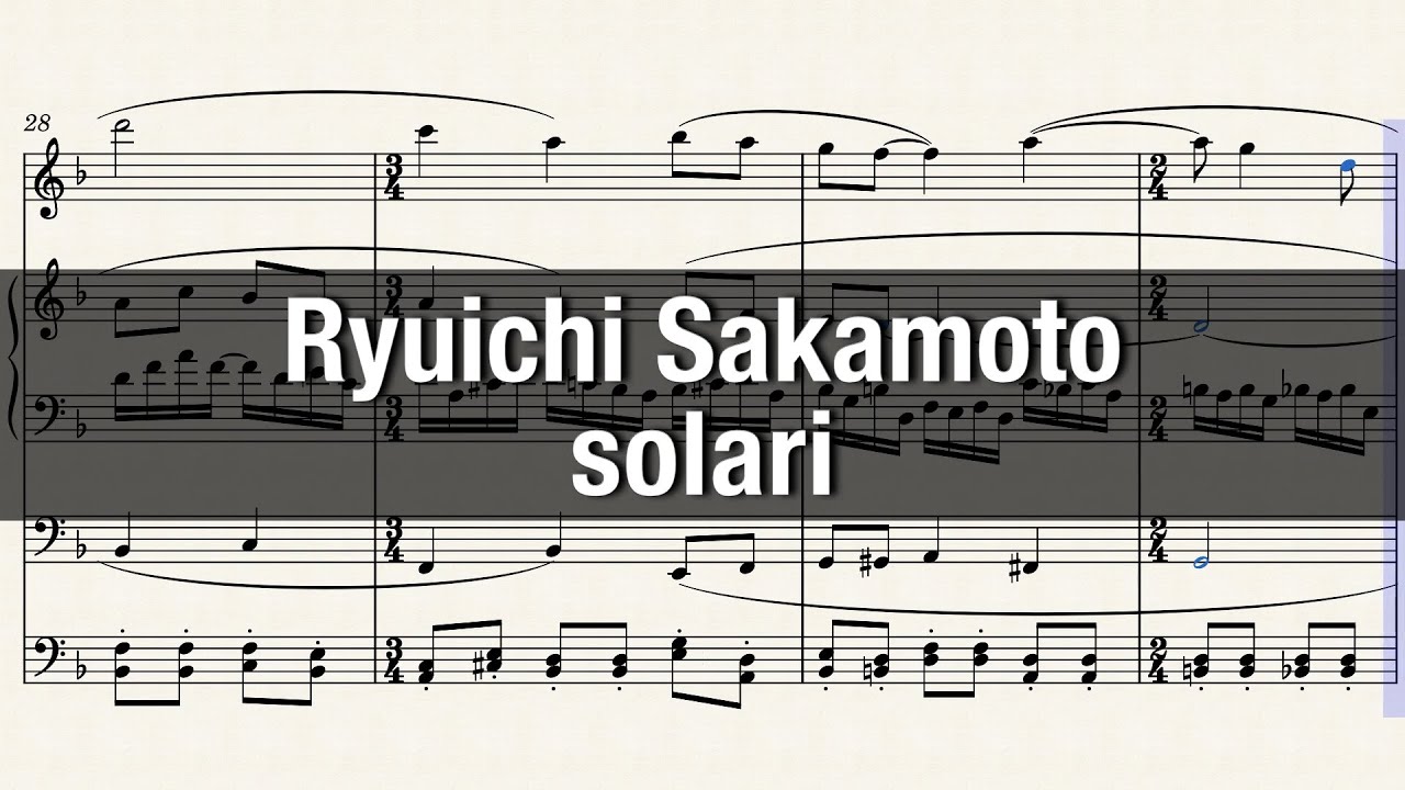 Ryuichi Sakamoto - solari (score)