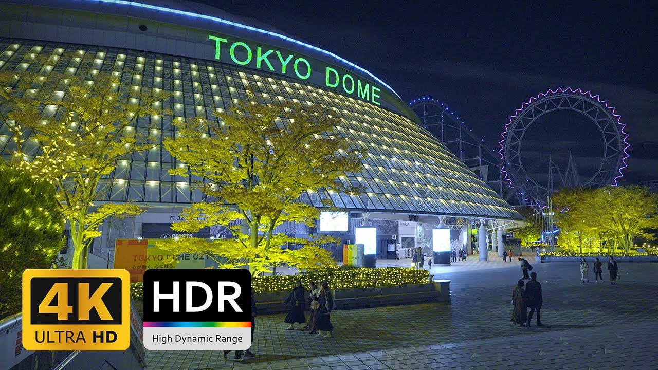 Tokyo Dome City Winter Illumination - 4K HDR