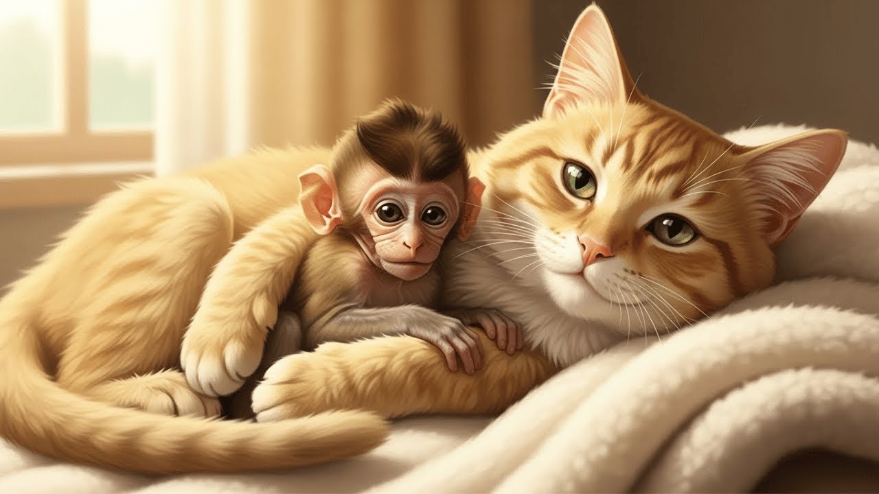 Hilarious! Cat’s Lazy Nap is RUINED by the Crazy Monkey! | Primal Creature Lab