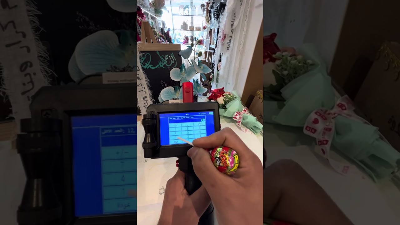 طريقة ادخال وطباعة النصوص باللغة العربية في جهاز phezer جهاز الطباعة اليدوية