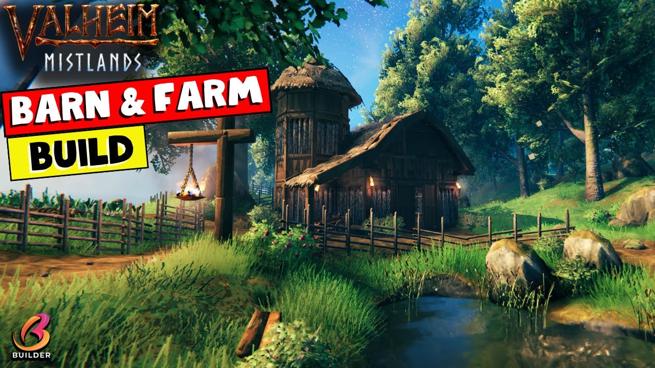 How To Build A Small Barn And Farm In Valheim!