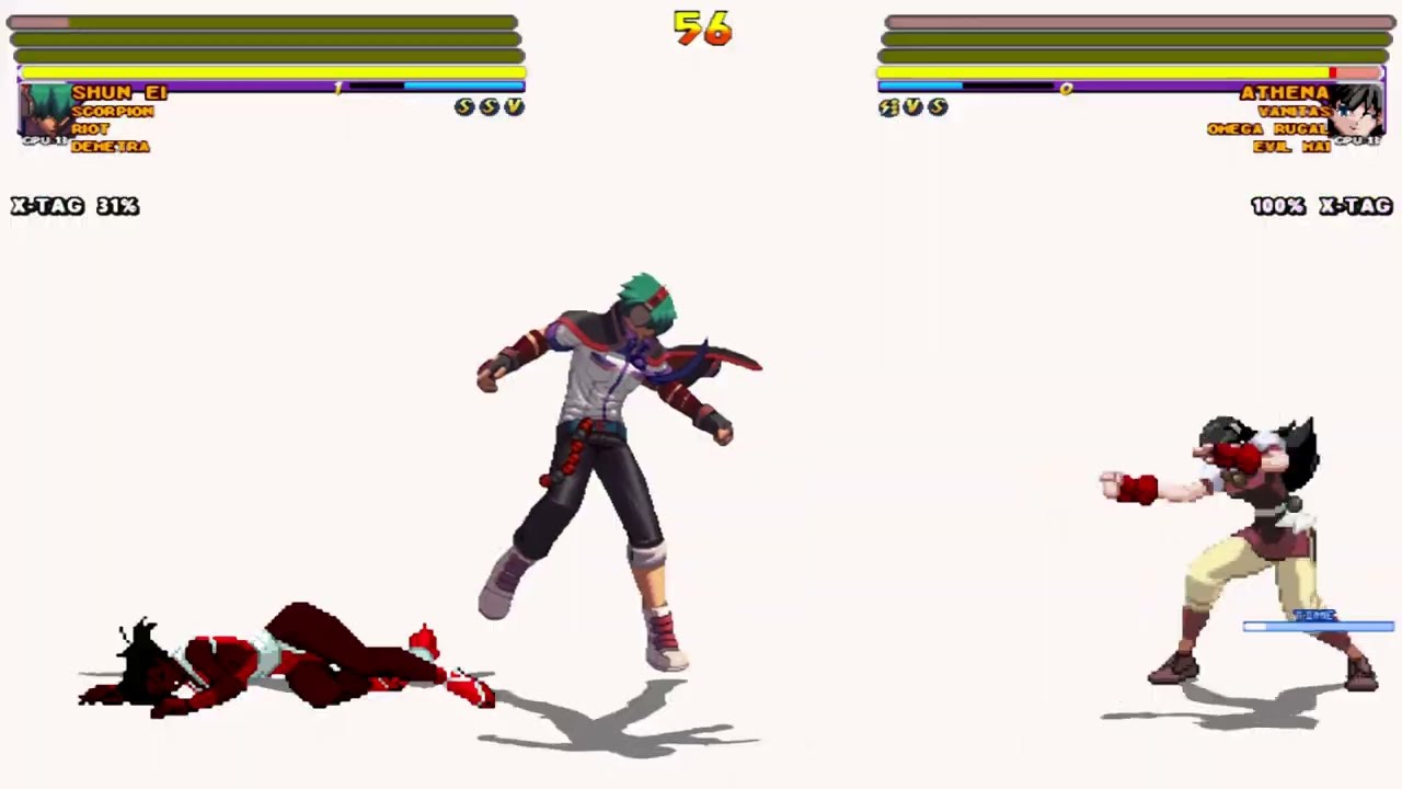 [4K] MUGEN: ETB – Demetra, Shun Ei, Scorpion, Riot vs Evil Mai, Athena, Vanitas, Omega Rugal