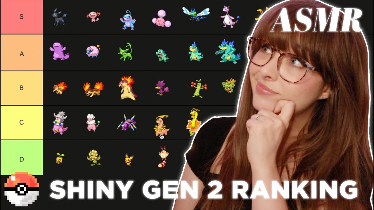 ASMR ✨ Pokemon Tier List! ✨ ((Johto Shinies)) Clicky Whispers & Keyboard Typing!~