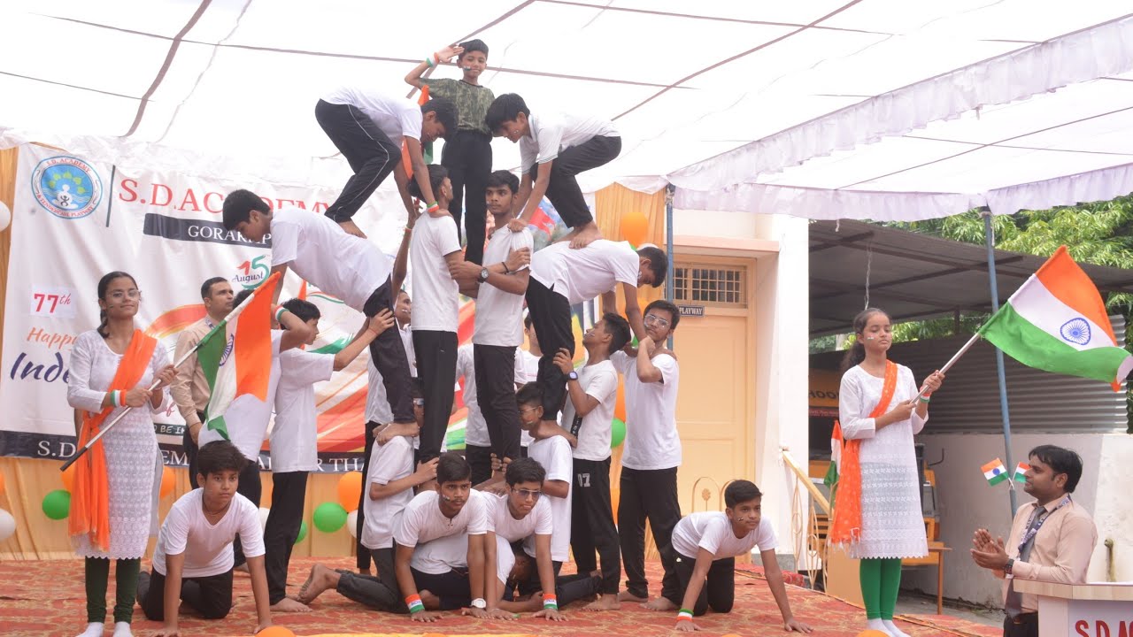 Human Pyramids ll 15th August II SD ACADEMY -GORAKHPUR ll 77th Independence day II