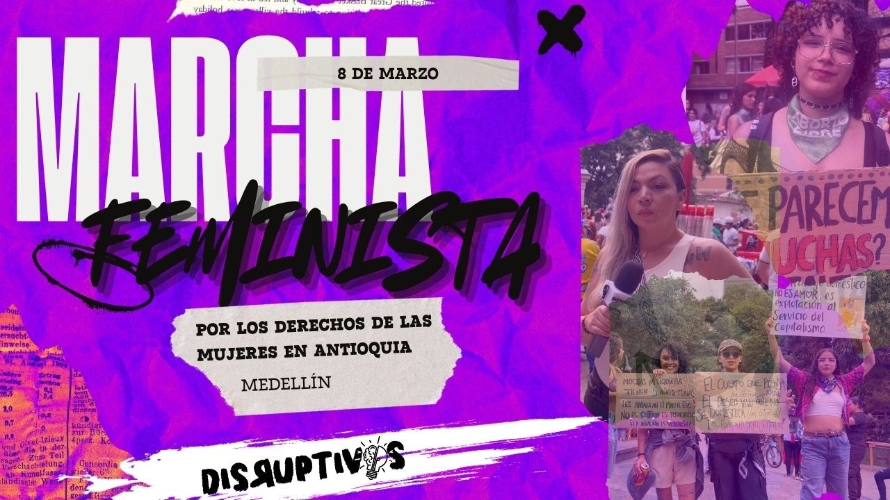 Marcha de las mujeres en Medellín 2026