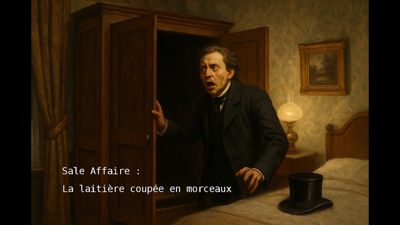 Sale Affaire : La laitière coupée en morceaux