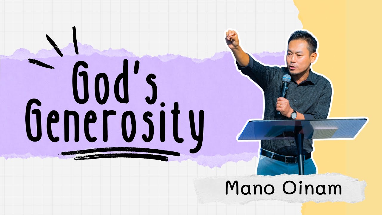 God's Generosity | Mano Oinam | Spirit of Faith Church