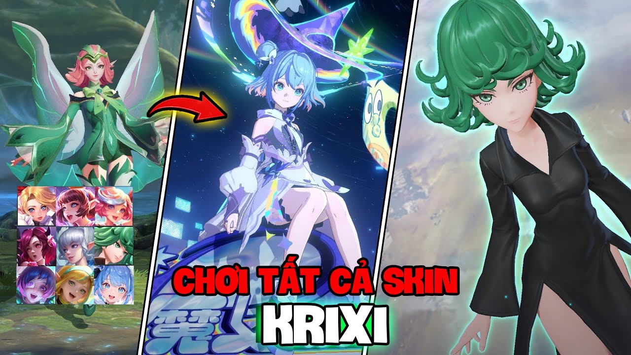 VUX MỘT NGÀY LEO RANK VỚI TẤT CẢ SKIN KRIXI COMBO CHUỖI WIN MVP LIÊN TIẾP LIÊN QUÂN MOBILE