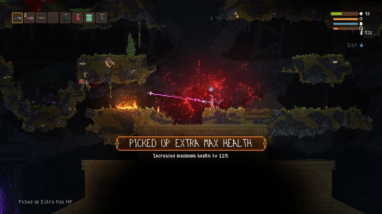 Noita run -  Found everything I need for the alchemist
