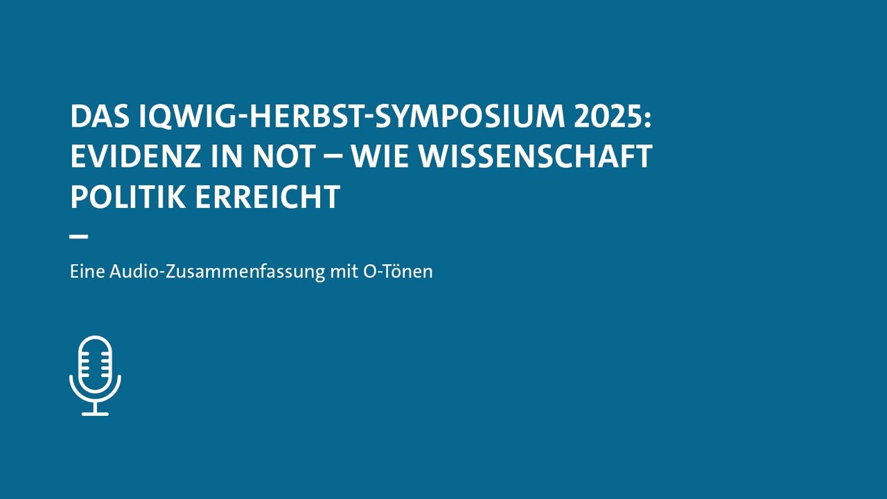 Evidenz in Not - Wie Wissenschaft Politik erreicht