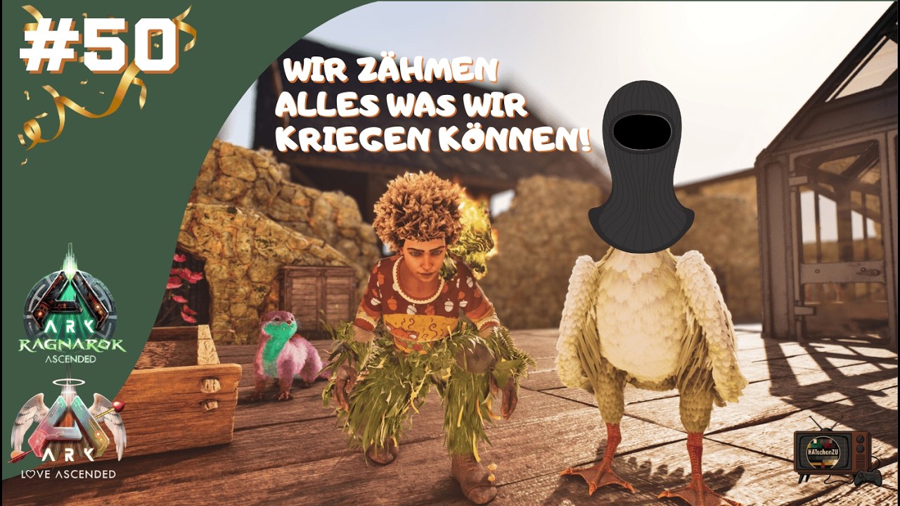 Let´s Play: ARK Ragnarok Ascended #50 - All you need is Love ❤️💛💚💜Jubiläumszähmtour