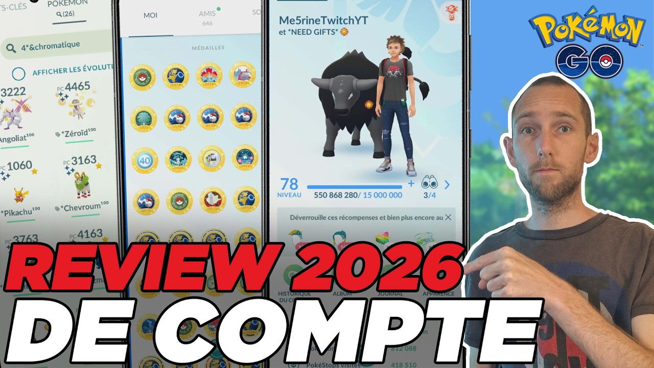 REVIEW 2026 DE MON COMPTE POKÉMON GO - OBJECTIFS POUR L'ANNÉE À VENIR - Pokémon GO