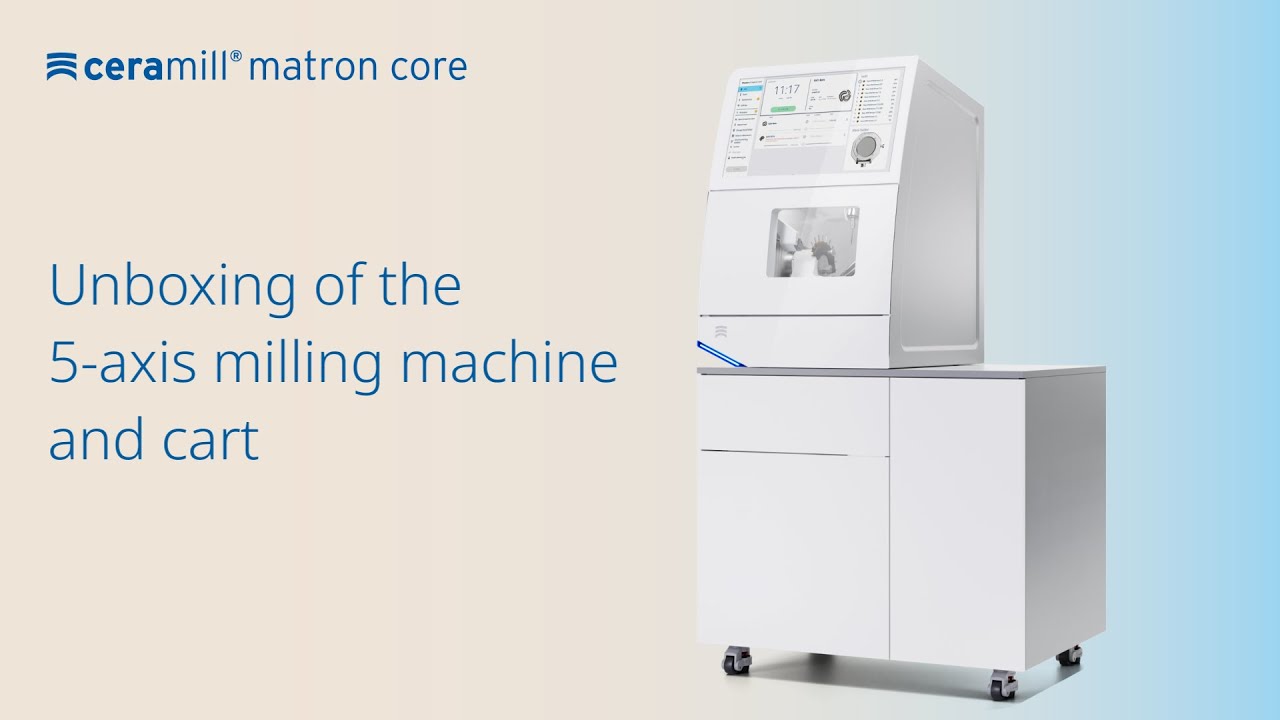 Ceramill Matron Core - Unboxing of the 5-axis milling machine and cart