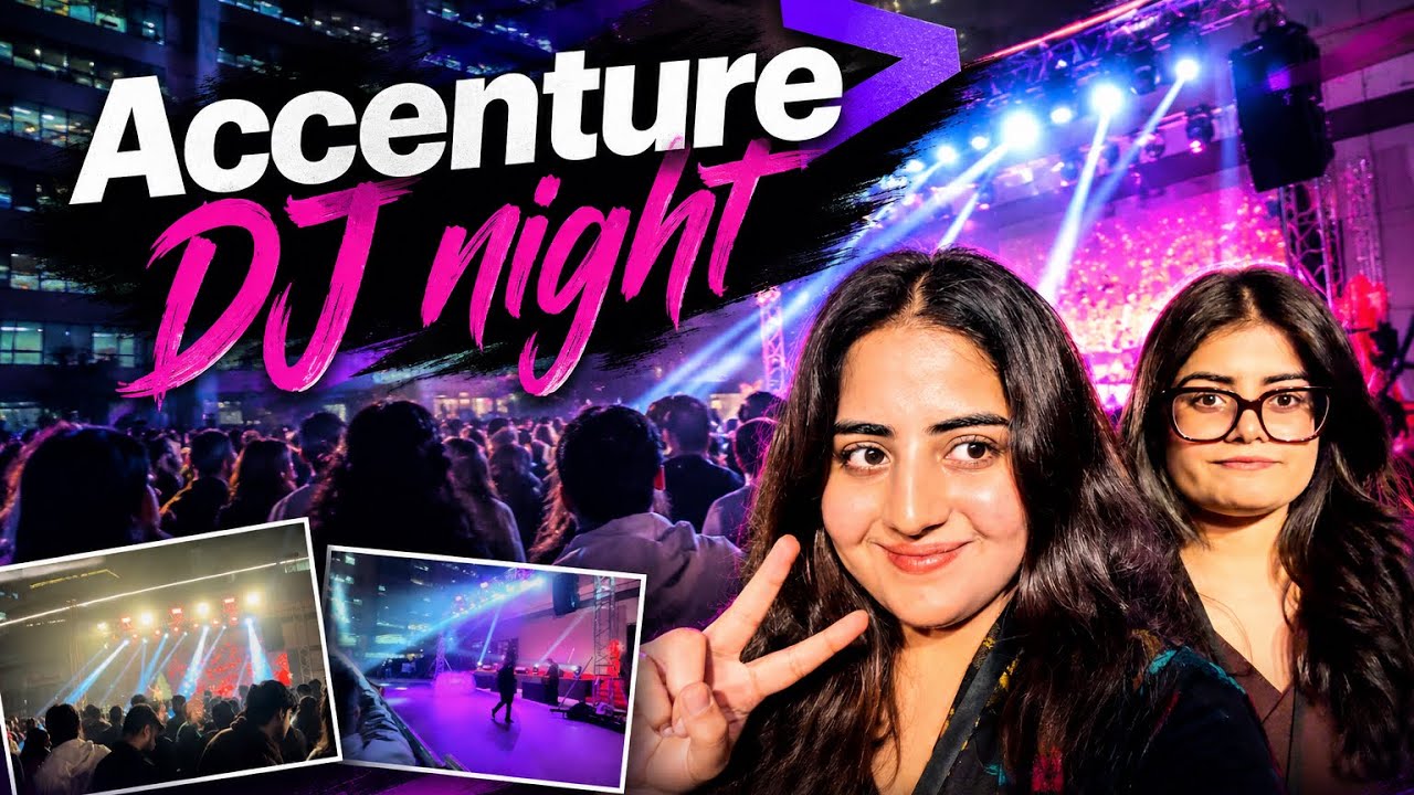 @Accenture DJ Night ✨ | Accenture Office Vlog Gurgaon | Life after working hours | Candor Techspace 