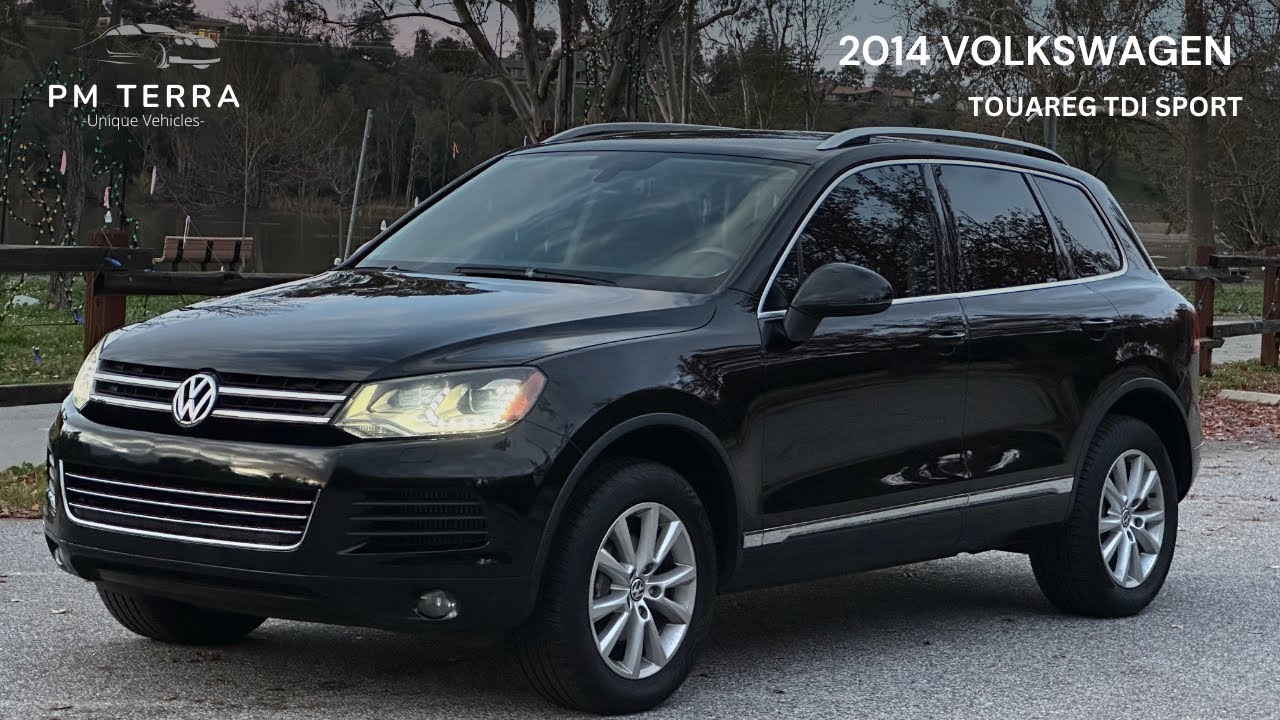 2014 VOLKSWAGEN TOUAREG TDI SPORT engine and driving video