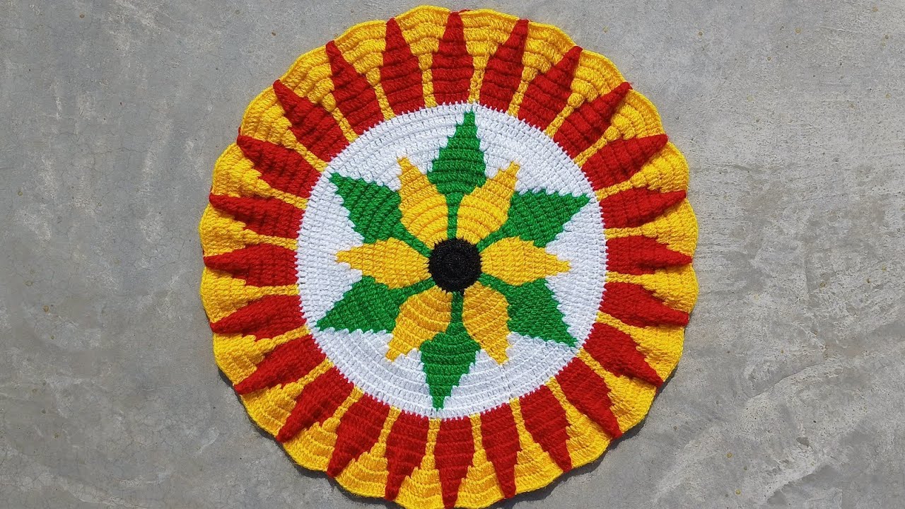 How to Crochet New Thalpos design pattern #142 | थालपोस | थालपोस डिजाइन बनाना सीखें