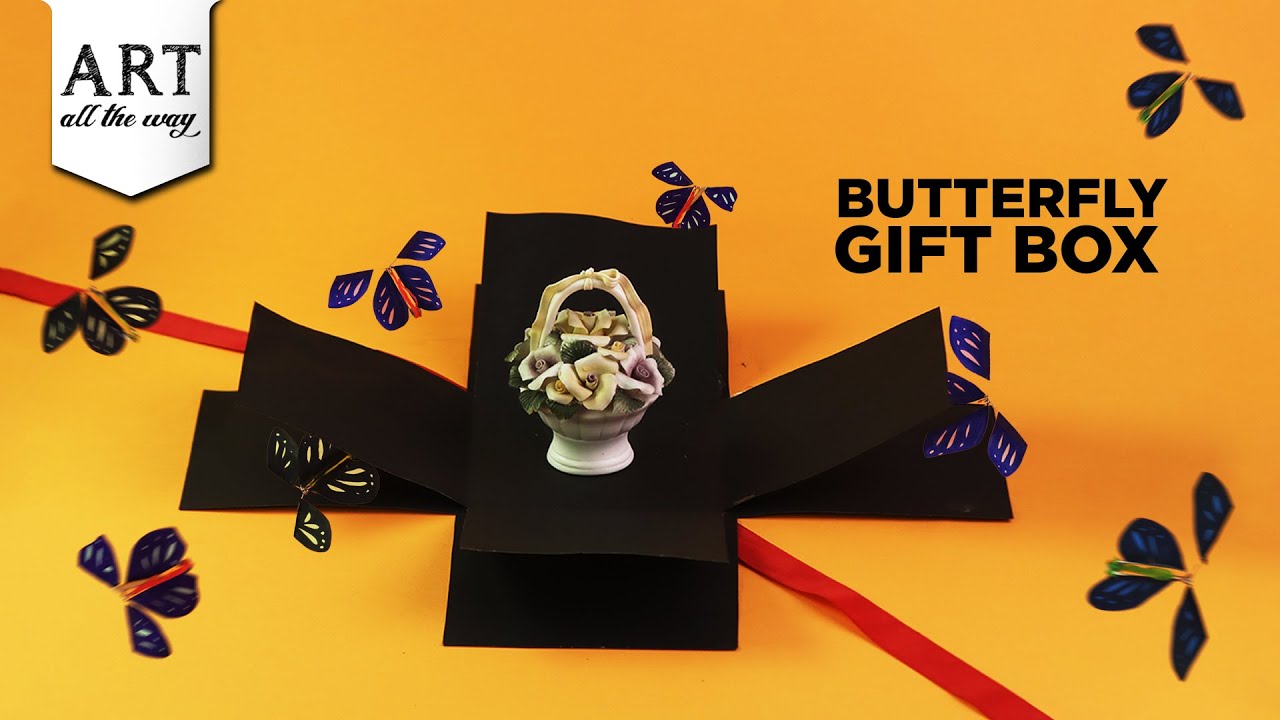 Butterfly Gift Box 🦋 | Exploding DIY Gift Box | Handmade Paper Craft