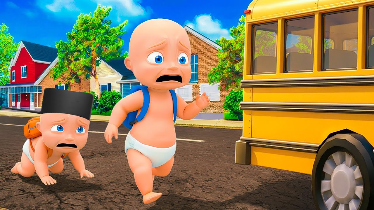 Baby & Brother Are LATE FOR SCHOOL?!