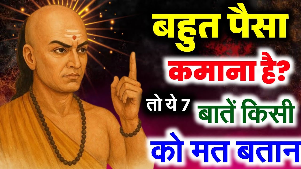 बहुत पैसा कमाना है ? तो ये 7 बातें किसी को मत बताना | Chanakya Niti जो आपको करोड़पति बना देंगे