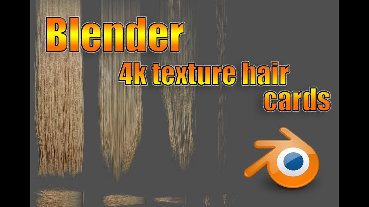 How to easily create hair texture in blender tutorial 