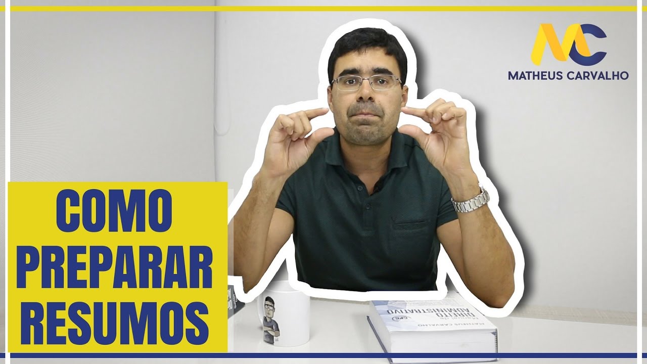 Como preparar resumos. (Estudo sem edital)