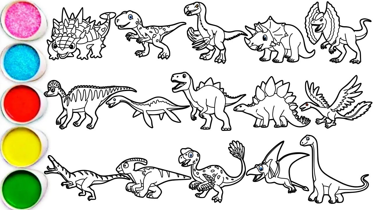 Draw Amazing Dinosaurs in 30 Minutes - Ankylosaurus, Tyrannosaurus, Therizinosaurus & Others