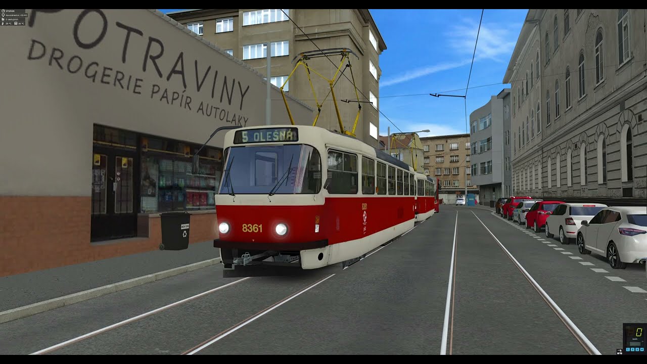 SimT - Tram Line 5 / Full Run / Tatra T3R.P