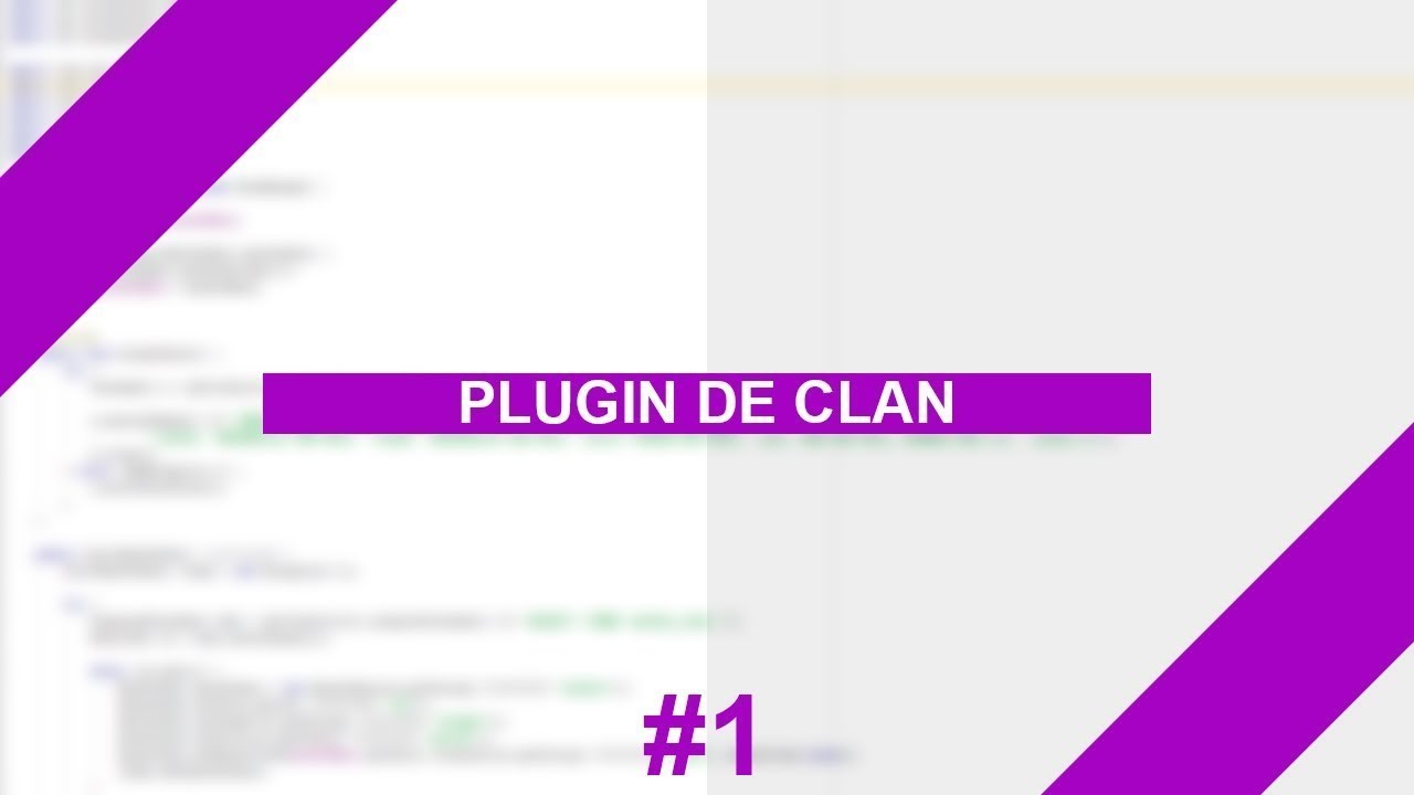 Plugin de Clans #1 - Base do plugin