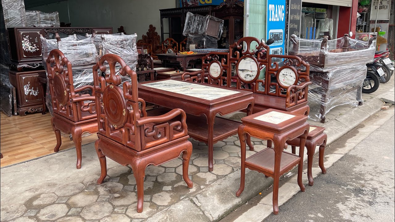 e vừa về bộ móc tầu 6 món gỗ gụ víp mời các bác ngắm sưu tầm lh e 0936189193