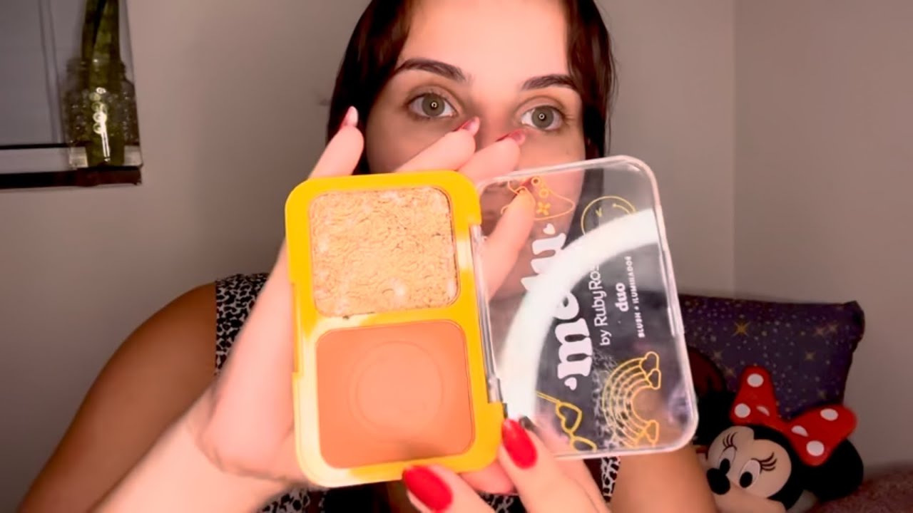ASMR Caseirinho - Mostrando todas as minhas maquiagens 💝 (explorando sons ✨)
