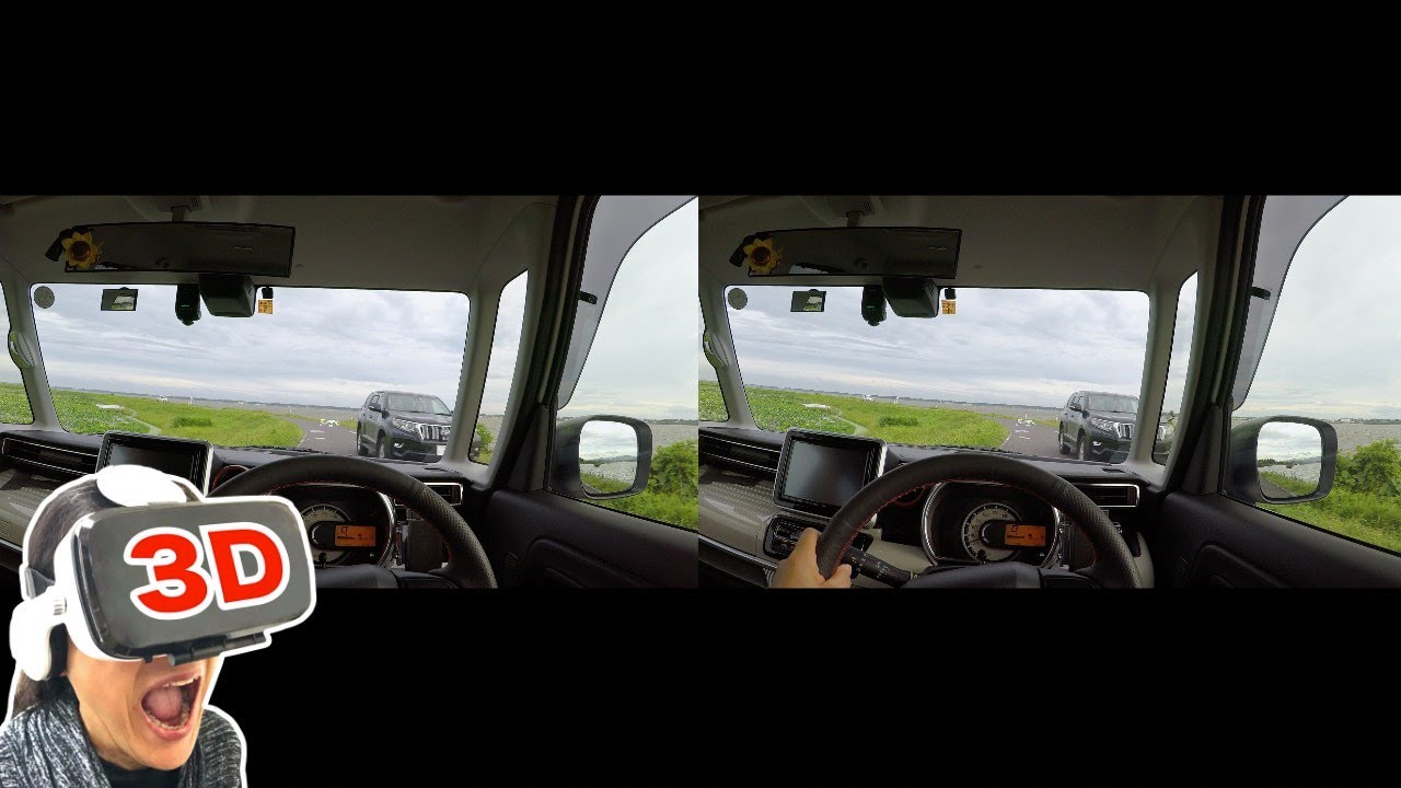 3D-видео SBS – Парящий спидометр (Head-Up Display) в японском кей-каре