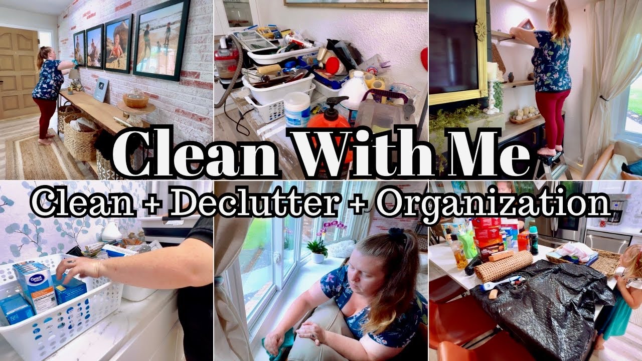 Complete Disaster Cleaning Decluttering & Organizing / Mom Life Cleaning Motivation / clean with me