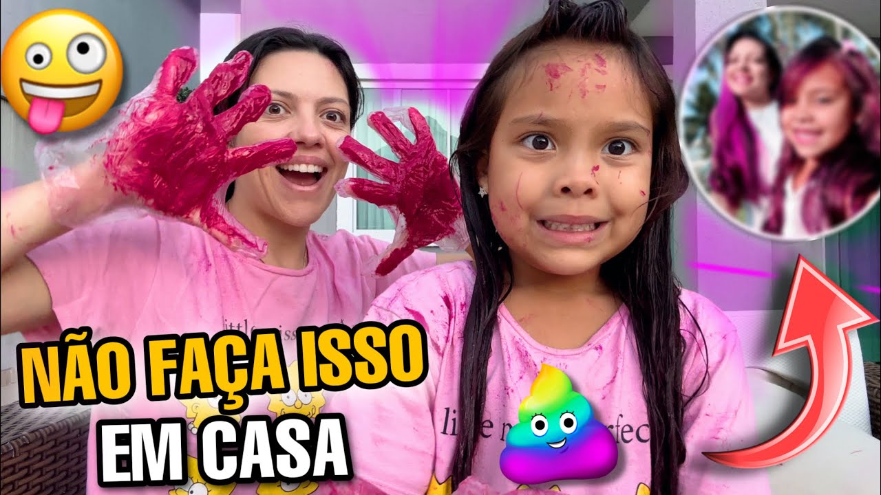 PINTAMOS O CABELO SOZINHAS EM CASA * olha como ficou * 😲