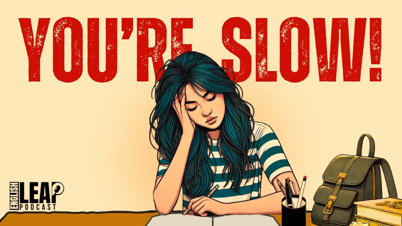 English Podcast For Learning English | How to STUDY so FAST that it feels ILLEGAL | English Leap