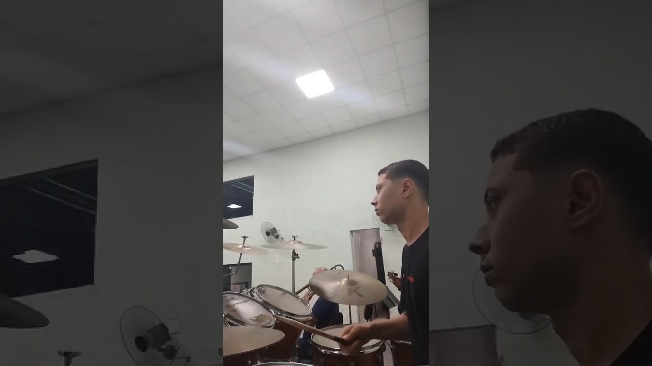 Hino Segurei sem ensaio 🙏🏻🥁🎶 #drumcover #music #musicagospel 