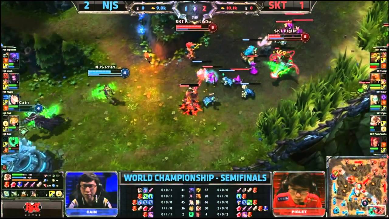 (HD485) LCS World Final - SKT vs NJS - Game 4 - 1/2 Finale