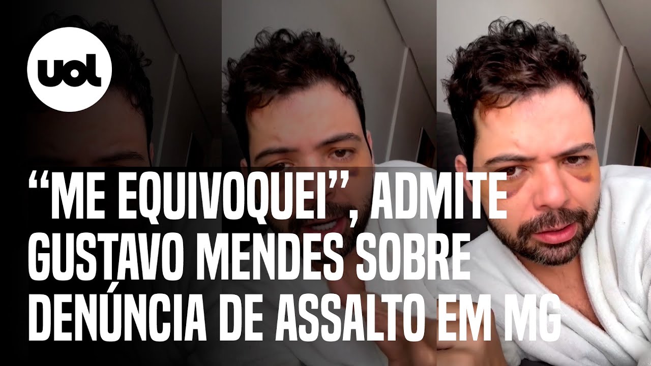 Gustavo Mendes admite que não houve tentativa de assalto em agressão em MG; 'Me equivoquei'