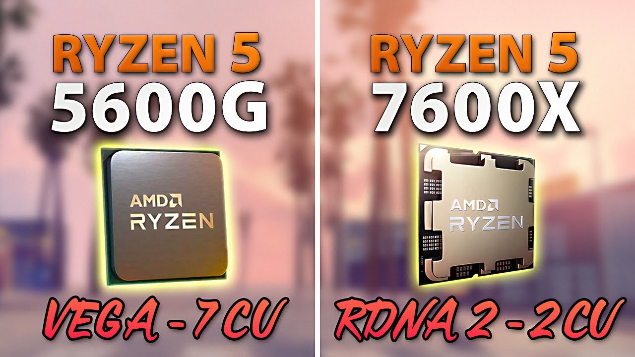 Ryzen 5 5600G vs 7600X - iGPU Comparison